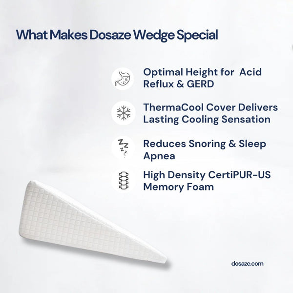 Dosaze™ Therapeutic Cooling Wedge Pillow Upgrade