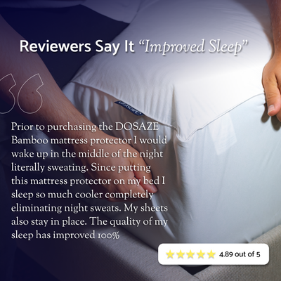 Dosaze™ Cooling Bamboo Waterproof Mattress Protector