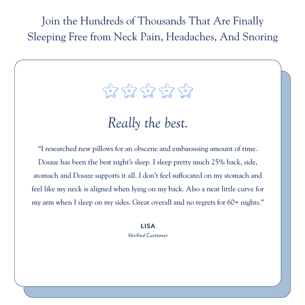 Dosaze Contoured Orthopedic Pillow Upgrade